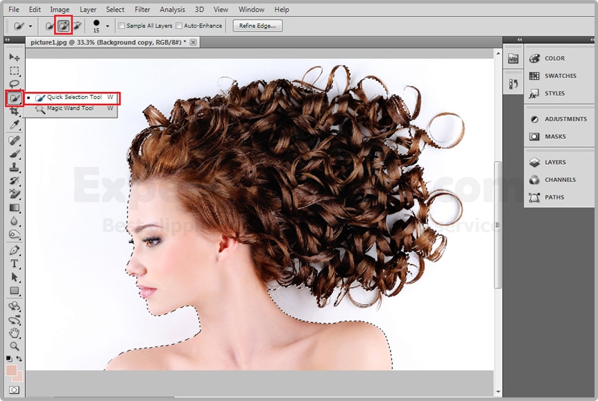 How To Cut Out Hair From Image In Photoshop