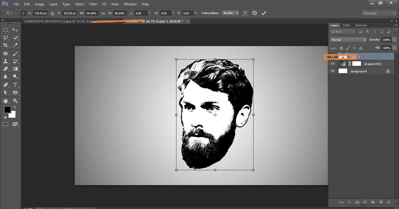 How to create Galaxy Logo Design from Face in Photoshop 