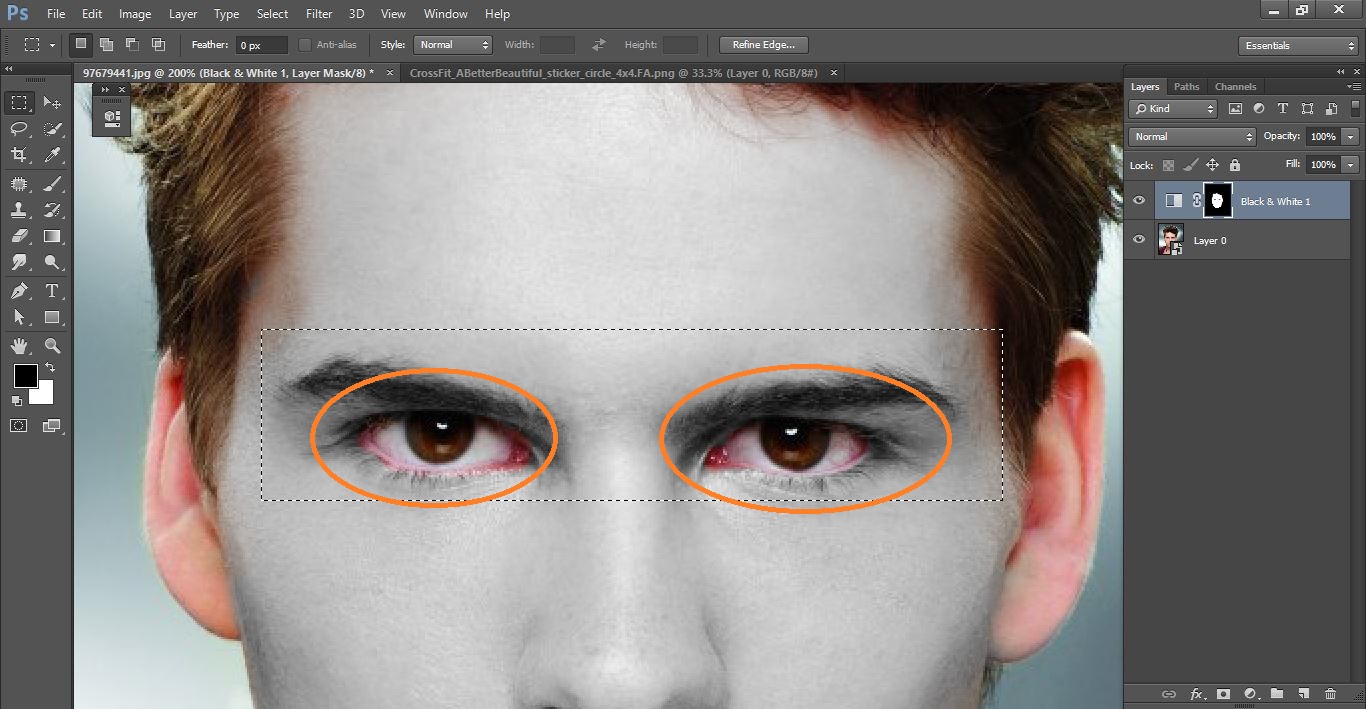 How to create Paint Graphics onto a Face in Photoshop