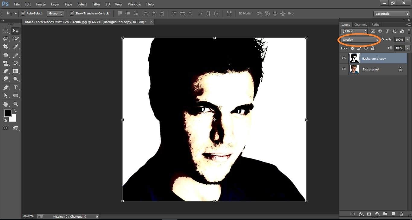 How to create Turn a Photo into a Stencil –in Photoshop manipulation
