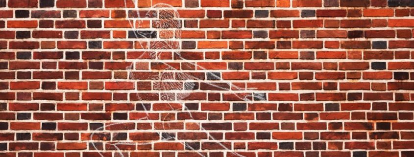 How to Transform Someone into a Huge Chalk Drawing on a Brick Wall